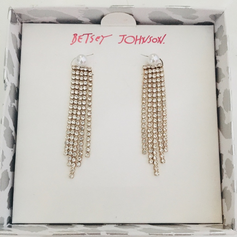 BETSEY JOHNSON Crystal Earring Jackets